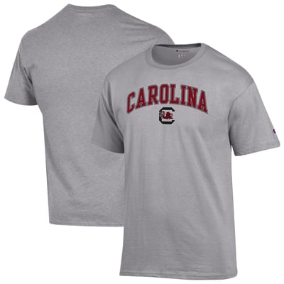  South Carolina Gamecocks Champion Arch Over Logo T-Shirt - Heather Gray